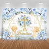 Mocsicka Mi Bautizo Baptism Backdrop God Bless First Holy Communion
