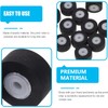 Ipetboom 12 Piezas Rodillo de Presión de Goma Negro para
