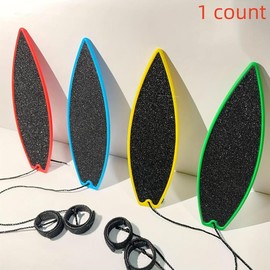 Random Color Finger Surfboard with String, 1 Count Sporty Finger Surf Paddle Board for Car Window, Creative Finger Surfboard Gift for Kids Teens Adults, Pooltime, Watertoys, Beachtrip, My First Addiction Toys