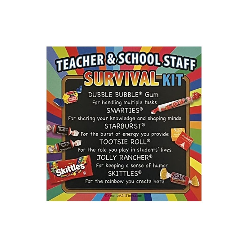 Teacher Appreciation & School Staff Survival Kits (12 per set)