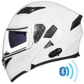ILM Bluetooth Motorcycle Helmet Modular Flip up Full Face Dual Visor Mp3 Intercom FM Radio DOT Approved