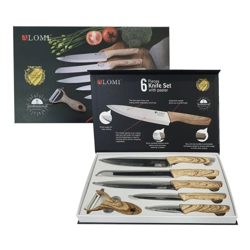 CL Set De Cuchillos Profesionales Acero Inoxidable Mango Tipo M