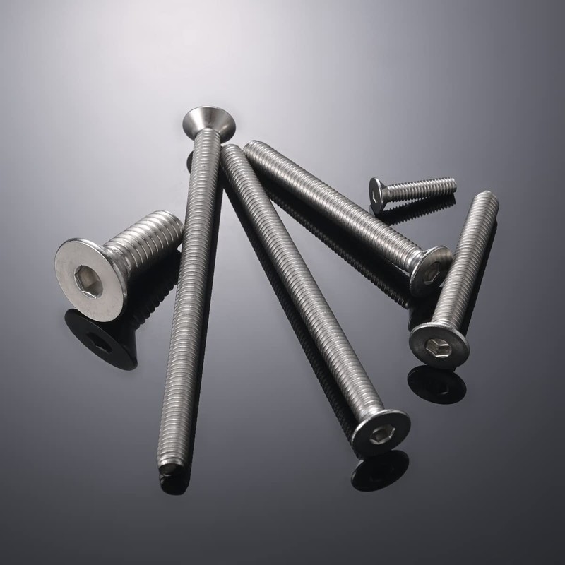 5/16-18 x 1-1/2" Countersunk Bolts Flat Head Screws, A2-70 Stainless