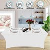 Hussome 1Pc White Table Cloth for Rectangle Table White tablecloths
