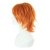 Generic / Peluca Corta Naranja De Los Hombres Vestido De