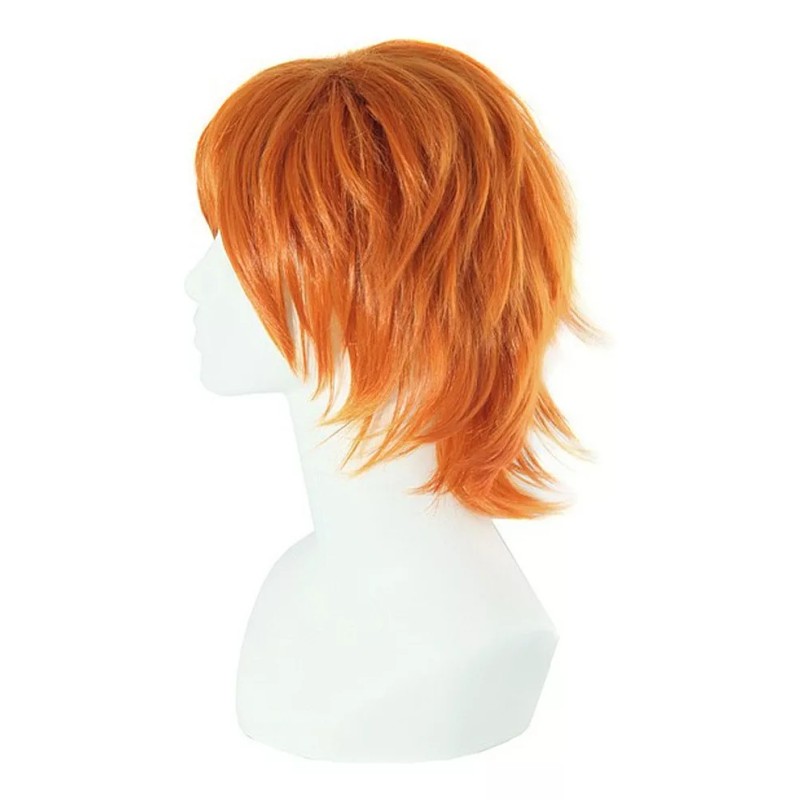 Generic / Peluca Corta Naranja De Los Hombres Vestido De