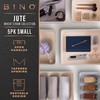 BINO | Woven Plastic Basket | Small (Natural Grey), 5-Pack
