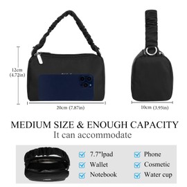 YYW Womens Multi Pocket Casual Crossbody Bag Waterproof Nylon Shoulder Bag Messenger Handbag Lightweight for Ladies Travel Daily Use Designer Handbags For Women