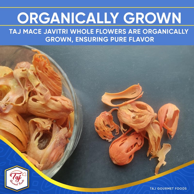 TAJ Mace Whole, Javentri Whole, 3.5oz (100g), Product of India