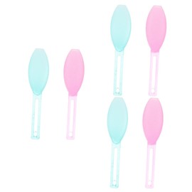 Healvian 6pcs Double-sided Foot Scraper for Dead Skin Removal Exfoliating Rubbing Tool for Smooth Feet Comfortable Grip Random Colors for Home Use