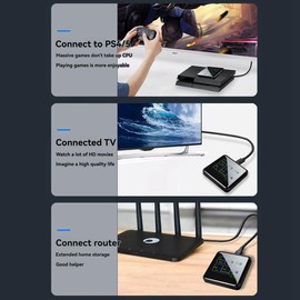 Peakloong 1TB Portable SSD USB 3.2 Gen2 1000M/S External SSD USB 3.2 External Solid State Drive