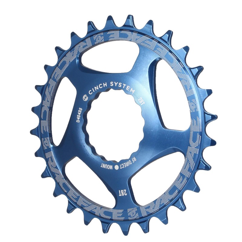Race Face RNWDM30BLU Narrow Wide Cinch Direct Mount Chainring Blue,