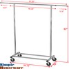 Simple Houseware Heavy Duty Clothing Garment Rack, Holds Up to