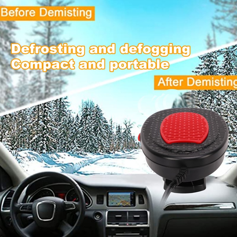 Car Heater 160-280W Portable Heating Cooling Modes 360 Degree Rotary