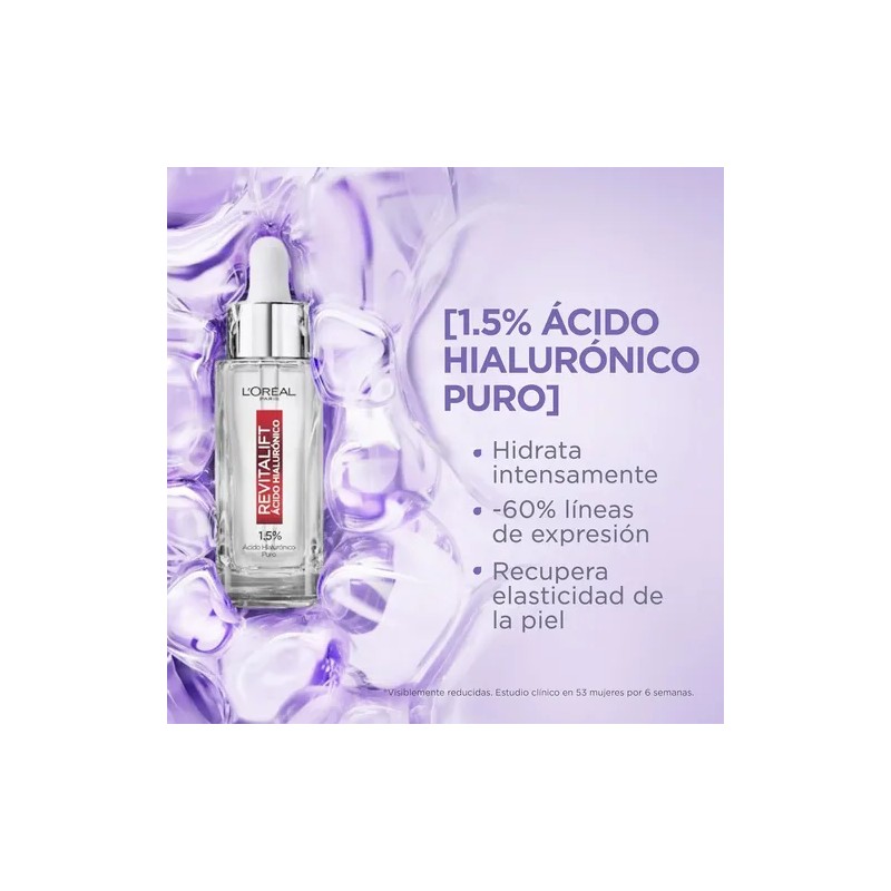 Kit Loreal Ácido Hialurónico Serums+cremas+protector Solar