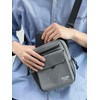 Beams Heart 426100298191788 Campus Bag, Chambray Heathered Material, Mini Shoulder