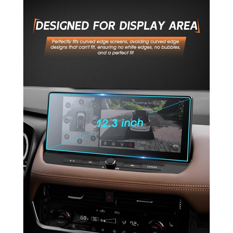 CDEFG For 2026 Nissan Rogue Screen Protector - 12.3 Inch