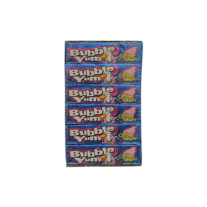 Bubble Yum Cotton Candy Bubble Gum - Soft and Easy