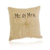 jojofuny Bridal Shower Ring Pillow Double Heart Mr Mrs Wedding