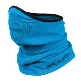 BRUBECK X-Pro KM10430 Half Balaclava for Men and Women, Temperature-Regulating, Face Mask, Functional Clothing, Breathable, blue, s-m