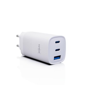 VERICO Power MOJO GaN 65W, 3 Port Charger, Power Supply, PD3.0/QC3.0, 2 x USB-C, 1 x USB-A