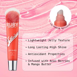 Ruby Kisses Jellicious Mouth Watering Lip Gloss (JLG01 & JLG04 & JLG13)