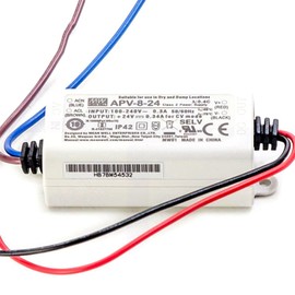 FerroFab APV-8-24 24V 0.34A 8W AC-DC Single Output Switching Power Supply, for LED Lighting, Reliable and Compact