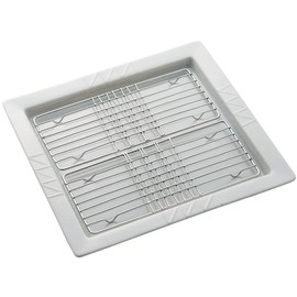Kuriyama K-1291 Square Dish Separate, White, 9.3 x 9.8 x 0.8 inches (23.5 x 25 x 2 cm)