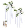 UEAVOID Decorazioni Auto Matrimonio 2 Fiori Bianchi con Ventose |