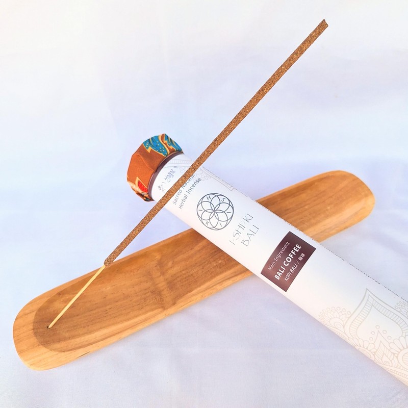 I-SHI-KI BALI Incense, Bali Coffee, Sacred Natural Herbal Incense, Pack