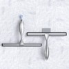 Shower Squeegee for Glass Door 12-Inch Stainless Steel Bathroom Squeegee