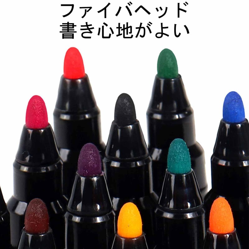 ALLVD Dry Erase Marker Pens Set of 6 [Black 2