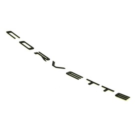 1x Rear Bumper Letters Emblem Car Badge Nameplate Logo Replacement for 2020+ Corvette C8 (Glossy Black)