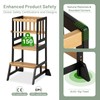 COSYLAND Toddler Standing Tower - Adjustable Height Toddler Kitchen Stool