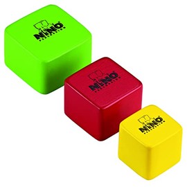 Nino Percussion NINO507-MC Holzshakers quadratisch dreiteilig