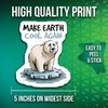 2-Pack Polar Bear Climate Stickers - Make Earth Cool Again