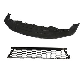 Front Lower Bumper Cover Grille Face Bar Fit For 2017 2018 2019 Honda Civic Hatchback Front Lower Grille & Front Plate Bumper Lower Board Trim For HO1036129, 71102TGGA50, HO1036131, 71107TGGA50
