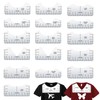 Onlvmyur 16 Pieces T-Shirt Ruler Plastics T-Shirt Alignment Ruler DIY