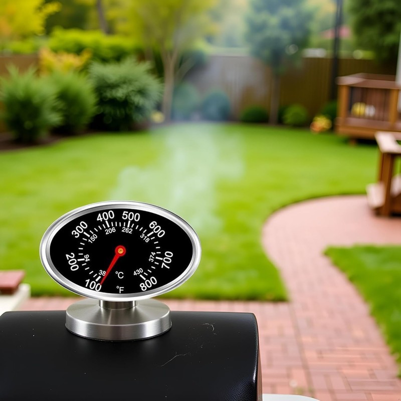 Oval Lid Thermometer Temperature Gauge Replacement for Nexgrill, Grill Master