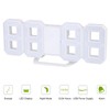 3D LED Digital Clock Bedroom Desktop Snooze Alarm Clock Home