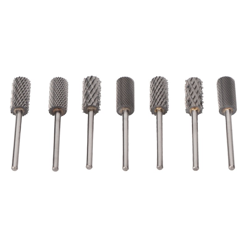 7pcs Nail Grinding Bits Professional Portable Nail Gel Removal Tungsten
