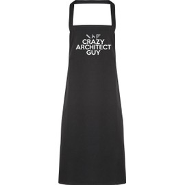 Hippowarehouse crazy architect guy Apron kitchen cooking painting DIY onesize adult