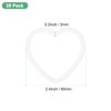 M METERXITY 20pcs Dream Catcher Rings 2.4 Inch Plastic Heart