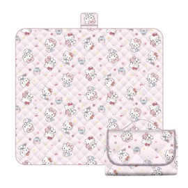 tlyunaooez 80”x 80” Picnic Blanket Extra Large, Waterproof and Foldable Beach Blanket, 3-Layer Outdoor Blanket for 6 to 8 Adults, for Camping, Park, Beach, Grass, Indoors (Pink)