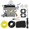 Carburetor Air Filter Kit for Husqvarna 122HD45 122HD60 Redmax CHT220