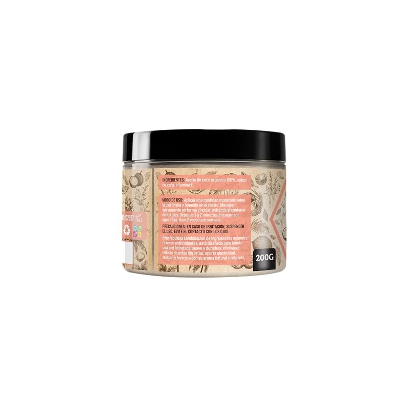 Exfoliante Facial - Natural - Orgánico - Suave - Limpieza