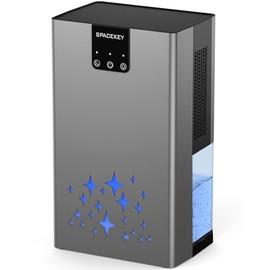 Dehumidifier, 95 OZ Water Tank Dehumidifiers for Home, 1000 sq. ft. Dehumidifier for Basement Bathroom Bedroom with Auto Shut Off, 7 Colors LED Light, Quiet Dehumidifiers with Sleep Mode, Grey