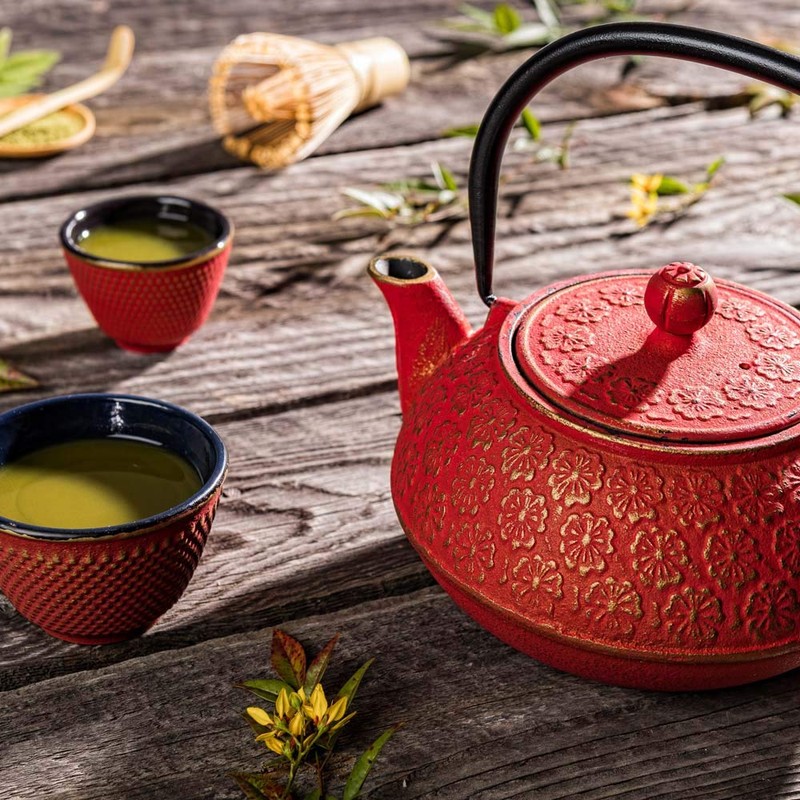 Restaurantware-30 Ounce Japanese Teapot, 1 Enamel Coated Japanese Tea Kettle