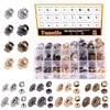 Tanstic 72 Sets 14mm and 18mm 4 Color Round Magnetic