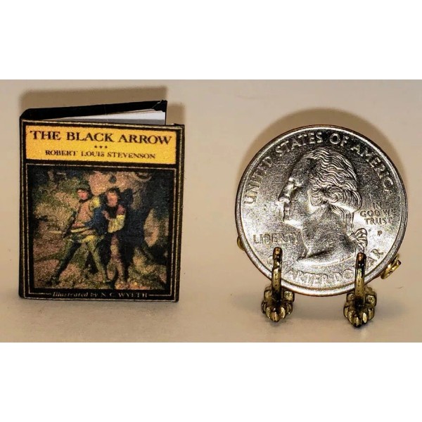 Lee Ann Borgia Miniature Books 1:12 SCALE MINIATURE BOOK BLACK
